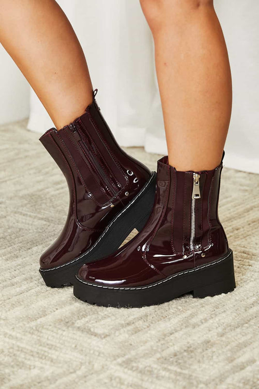 Forever Link Side Zip Platform Boots - Asiela LUXE