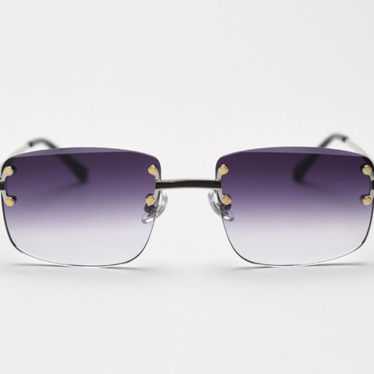 Rimless Gradient Tinted Sunglasses - Asiela LUXE